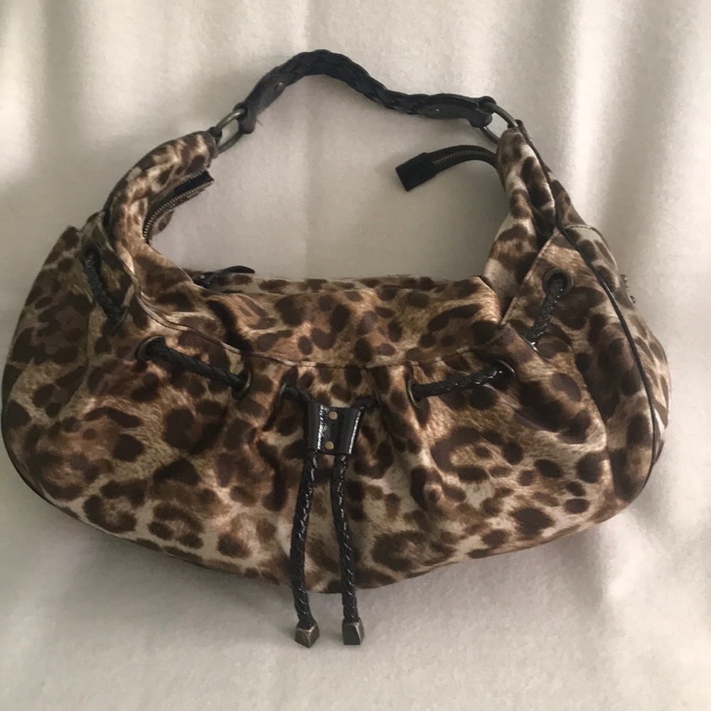 Leopard print handbag